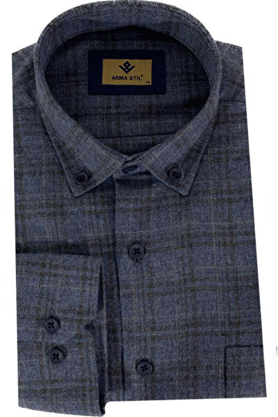 dcn giyim 1985 Classic Cut Wool Shirt-Style1