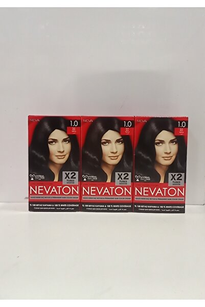 Nevaton Saç Boyası Seti 1.0 Siyah 3^LÜ