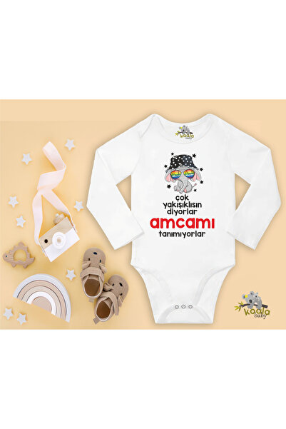 CACTUS COLLECTION AMCA YAZILI YAKIŞIKLI AMCAM BEBEK Body Zıbın