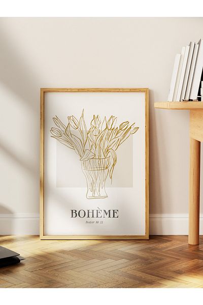 Postifull Απαλή αφίσα τοίχου Bohemian, αφίσα χωρίς πλαίσιο με θέμα τη σκανδιναβική - Διακόσμηση τοίχου υπνοδωματίου, σαλονιού
