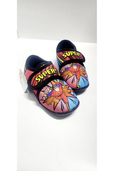 GEZER Kışlık Superman Figürlü Yumuşacık Terlik
