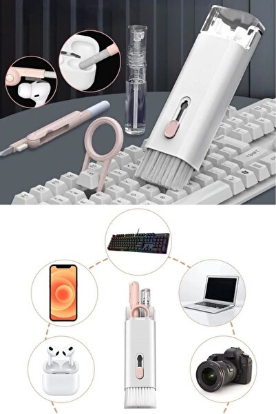 NEWSTORE HOME Çok Fonksiyonlu 7in1 Kulaklık Klavye Ve Ekran Temizlik Kiti Tem...