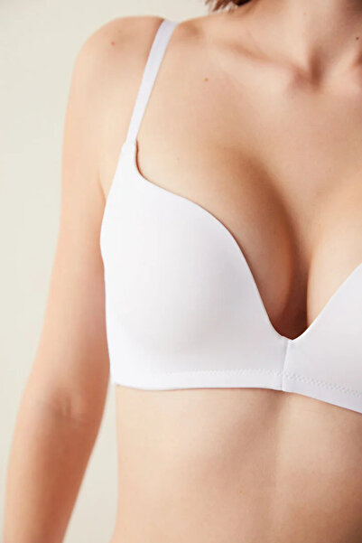 Penti # Soha fekete, aládrót nélküli Decollette Push Up melltartó