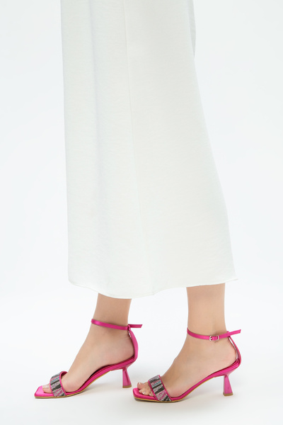 Tamer Tanca Women's Vegan Heeled Sandals 960 9696-1 Bn Sndlt Y23