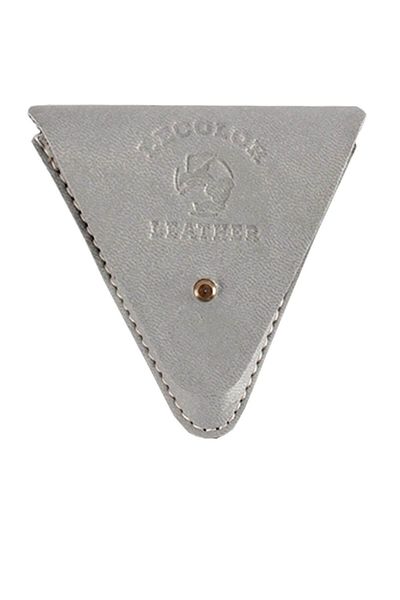Le Color Leather Coin Case - Vegan Headphone / Coin Holder Gray