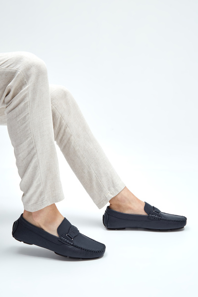 Tamer Tanca Мъжки мокасини от естествена кожа 355 14002 Erk Ayk Y23