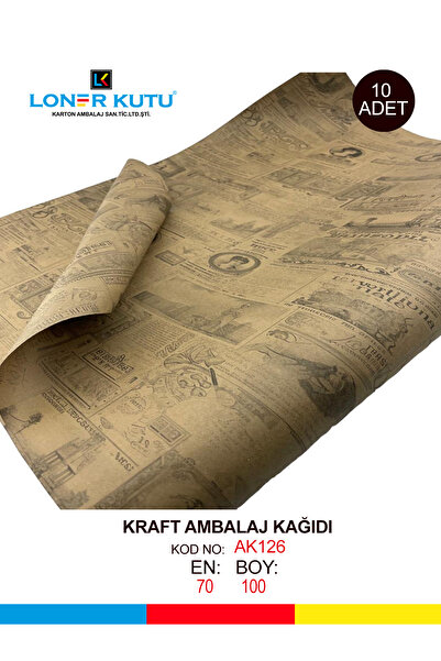 Kraft Kağıt Ambalaj Kağıdı Hediye Kağıdı Kraft Kutu Yılbaşı Çeyiz Paketleme Kağıdı 70x100 (10 ADET)