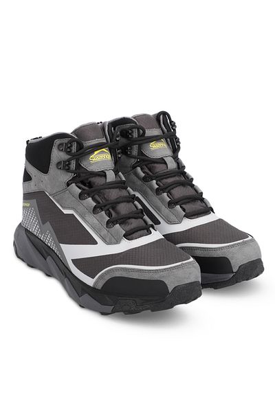 Slazenger Ανδρικά παπούτσια εξωτερικού χώρου WALT Αδιάβροχα ανδρικά μποτάκια εξωτερικού χώρου Σκούρο Γκρι