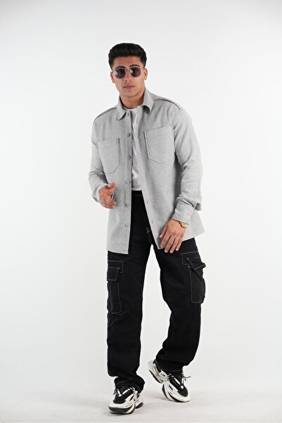ASWEL NEW SEASON WOVEN BUCKET OVERSIZE JACKET ASWDKŞCKT101