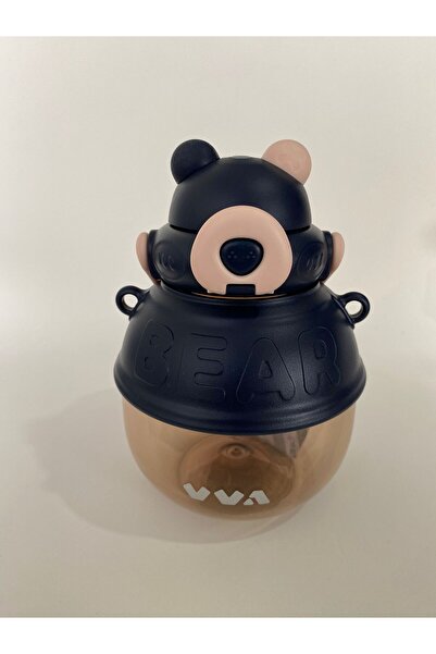 Vagonlife VAGONLİFE V-1003 Bear Askılı Matara Lacivert 1000 ml
