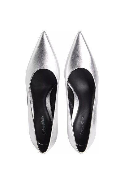 Calvin Klein Dámské boty na vysokém podpatku Pohodlný plochý model Stylové šedé klasické boty na podpatku HW0HW02001-PE6