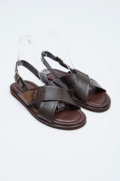 Tamer Tanca Men's Genuine Leather Flat Sandals 537 580 Erk Sndlt Y23