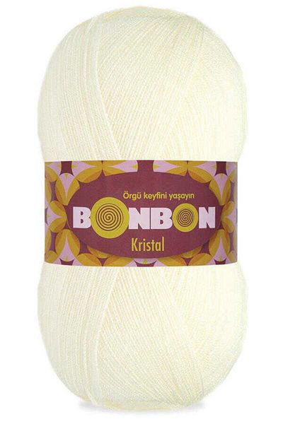 NAKO Bonbon Crystal Fiber Floss 100 Gr. 1 Piece 98223 Light Cream