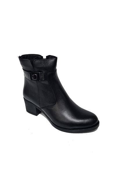 Öztürk Zippered Leather 5 cm Heeled Women's Boots BRAND-822-75