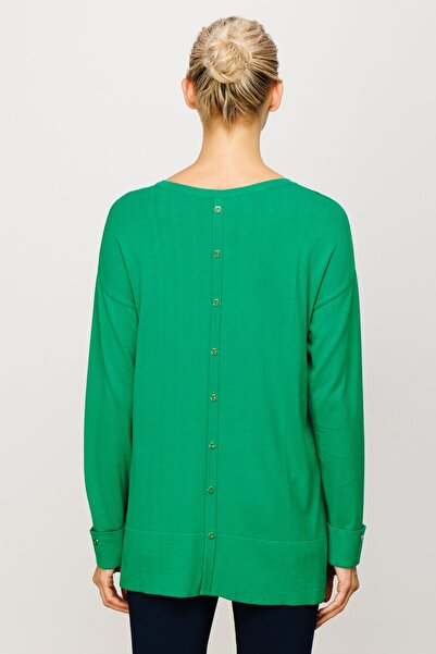 Ekol Ten Double Sleeve Crew Neck Knitwear Sweater