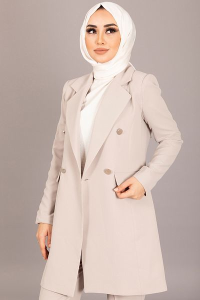 Stilife بدلة حجرية مزدوجة مع سترة بليزر