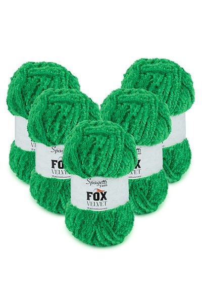 Spagettiyarn Fox Velvet 5 τεμαχίων Benetton Velvet πλεκτό νήμα
