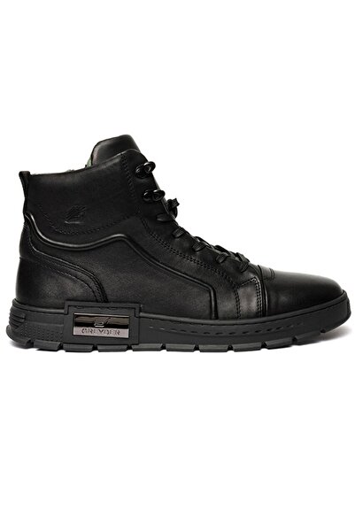 Greyder 16400 Erkek Siyah Hakiki Deri Sneaker Bot