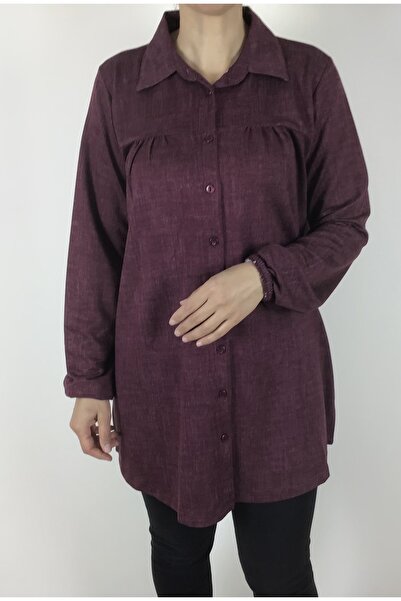 ECE GİYİM قميص بأكمام مطاطية موسمية بأزرار