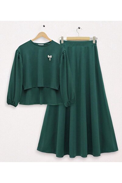 modasindoma FEMEI COSTUM DE FUSTA DE PIETRA FLUTURE