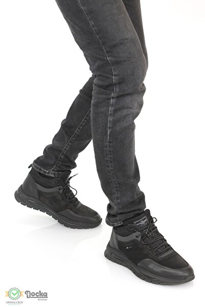 MARCOMEN Erkek Hakiki Deri Spor Tarz Kauçuk Air Taban Günlük Bot