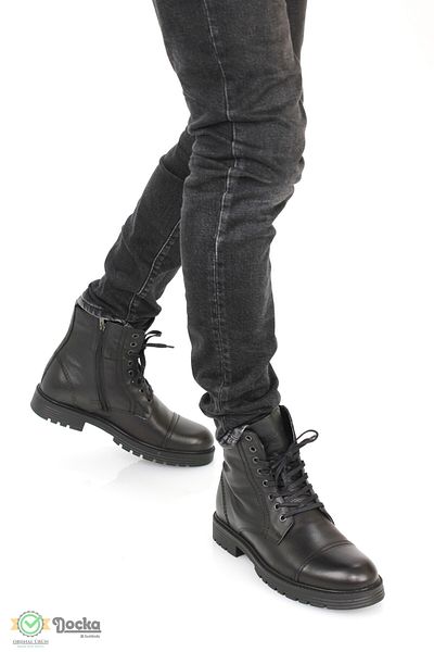 Scootland Men's Genuine Leather Classic Boots Style Daily Boots