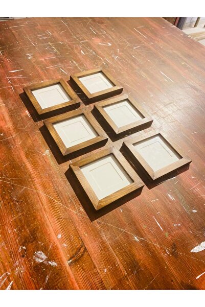 evolution of wood Ince Model Ahşap Çerçeve Ceviz Renk 15*15