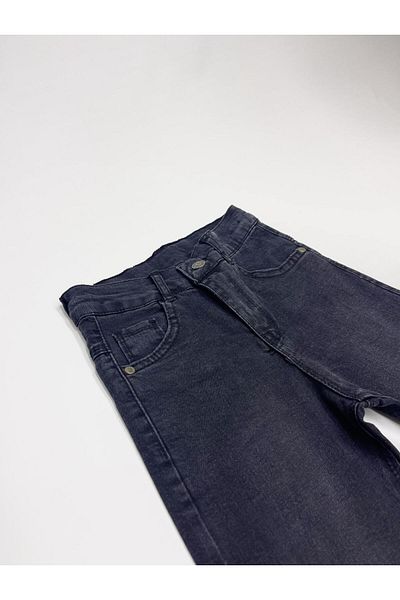 CANBİX Boy's Straight Belted Smoked Jeans (It is recommended to take a size large.)