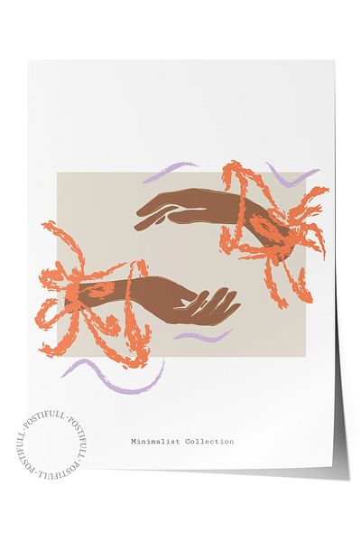 Postifull Απαλή αφίσα τοίχου Bohemian, αφίσα χωρίς πλαίσιο με θέμα τη σκανδιναβική - Διακόσμηση τοίχου υπνοδωματίου, σαλονιού