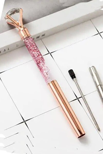 tusah Simli Taşlı Tükenmez Kalem