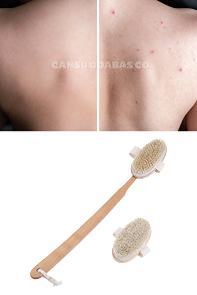 CANSU ODABAS CO Sırt Sivilce ve Selülit Önleyici Peeling Etkili Duş Masaj Fır...