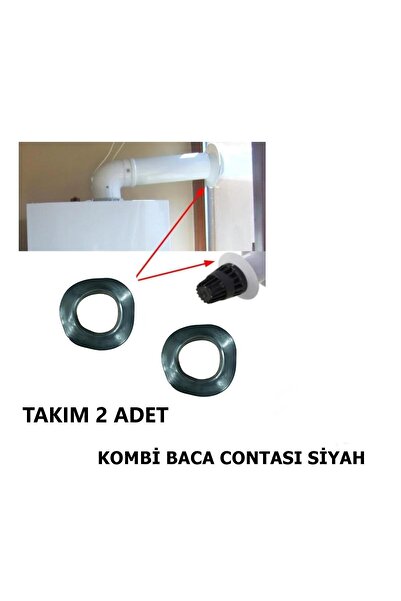 Genel Markalar Kombi Baca Contası Lastik Sızdırmaz Conta 2 li Takım Siyah