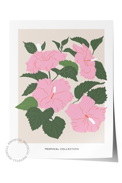 Postifull Αφίσα τοίχου χωρίς πλαίσιο με θέμα τροπικά, αισθητική αφίσα - διακό...