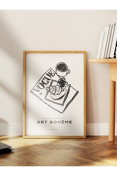 Postifull Απαλή αφίσα Boho Nordic με θέμα Duar - Διακόσμηση σαλονιού, κουζίνας και υπνοδωματίου