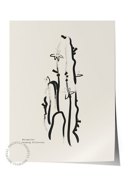 Postifull Απαλή αφίσα Boho Nordic με θέμα Duar - Διακόσμηση σαλονιού, κουζίνας και υπνοδωματίου