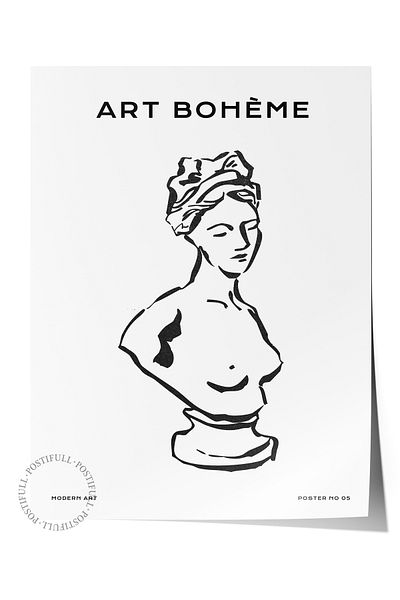Postifull Απαλή αφίσα Boho Nordic με θέμα Duar - Διακόσμηση σαλονιού, κουζίνας και υπνοδωματίου