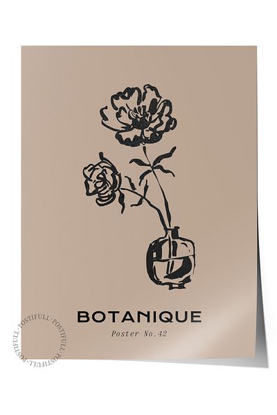 Postifull Απαλή αφίσα Boho Nordic με θέμα Duar - Διακόσμηση σαλονιού, κουζίνας και υπνοδωματίου