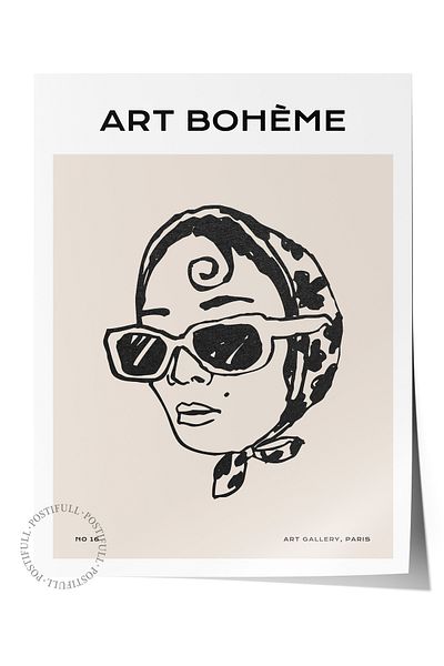 Postifull Απαλή αφίσα Boho Nordic με θέμα Duar - Διακόσμηση σαλονιού, κουζίνας και υπνοδωματίου