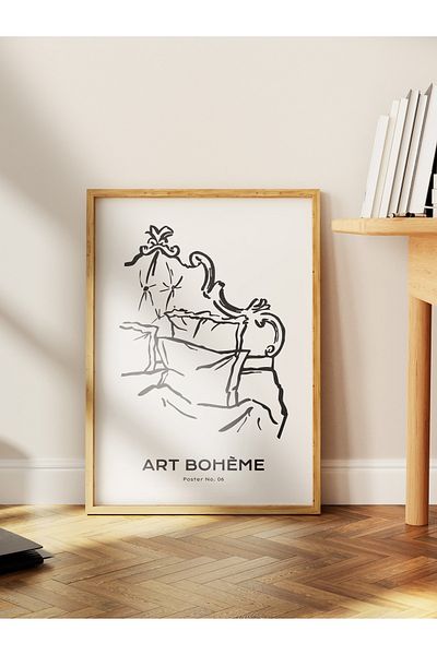 Postifull Απαλή αφίσα Boho Nordic με θέμα Duar - Διακόσμηση σαλονιού, κουζίνας και υπνοδωματίου