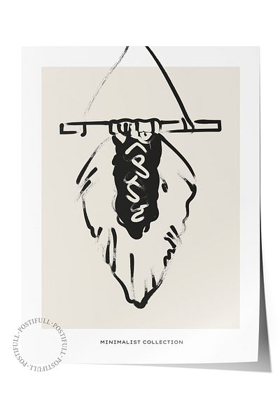 Postifull Απαλή αφίσα Boho Nordic με θέμα Duar - Διακόσμηση σαλονιού, κουζίνας και υπνοδωματίου