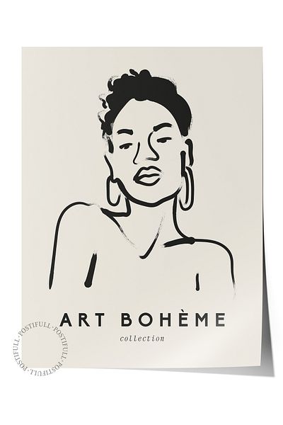Postifull Απαλή αφίσα Boho Nordic με θέμα Duar - Διακόσμηση σαλονιού, κουζίνας και υπνοδωματίου