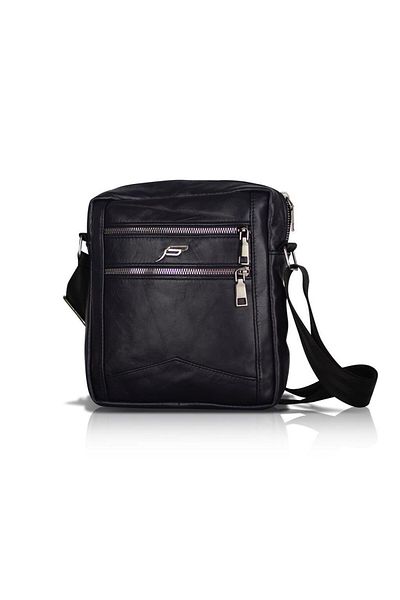 fubileather Geantă Messenger din piele naturală Manager 21x20x6cm