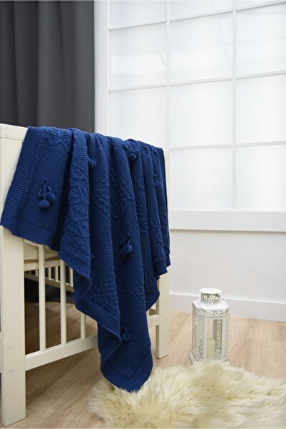Nipperland Patchwork Desenli Battaniye-Lacivert