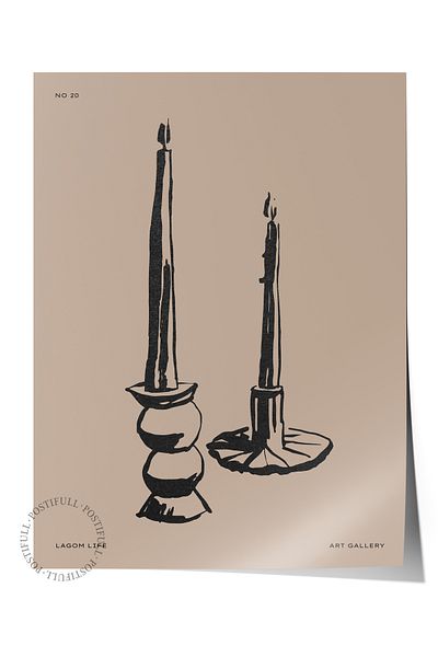 Postifull Απαλή αφίσα Boho Nordic με θέμα Duar - Διακόσμηση σαλονιού, κουζίνας και υπνοδωματίου
