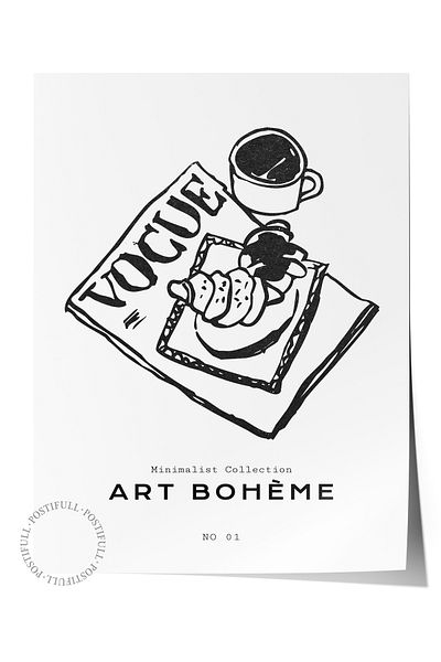 Postifull Απαλή αφίσα Boho Nordic με θέμα Duar - Διακόσμηση σαλονιού, κουζίνας και υπνοδωματίου