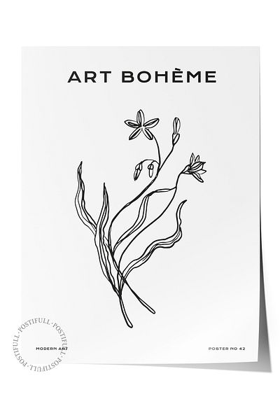 Postifull Απαλή αφίσα Boho Nordic με θέμα Duar - Διακόσμηση σαλονιού, κουζίνας και υπνοδωματίου