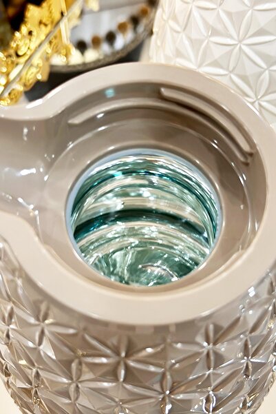 ARTER Home Cristallo Brown 1L Glass Thermos