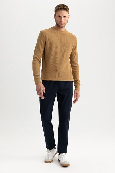 DeFacto Polar Jogger Pants Straight Leg with Elastic Pockets and Lace-Up Waist A8036Ax23Au