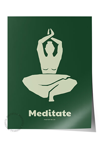 Postifull Αφίσα χωρίς πλαίσιο με θέμα τη γιόγκα και το διαλογισμό, αισθητική ...