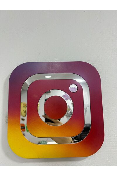 EHA LAZER Instagram Logo Duvar Dekor 30 Cm
